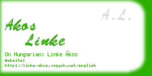 akos linke business card